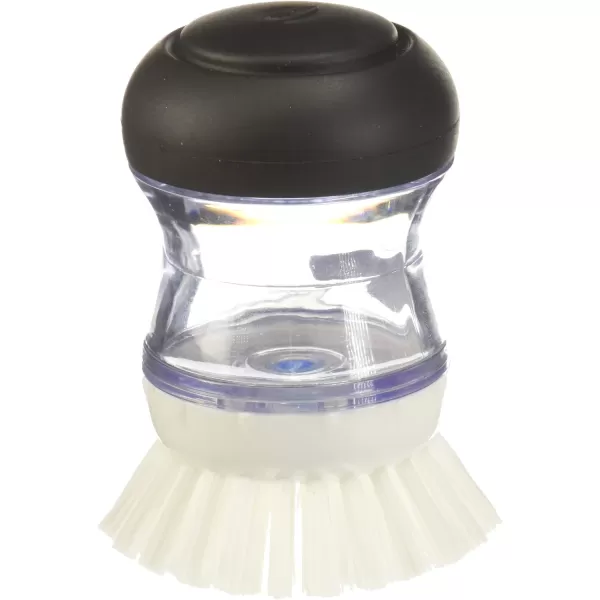OXO Good Grips Soap Dispensing Palm Brush, Black/Clear/White