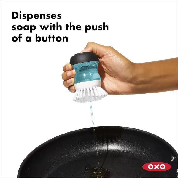 OXO Good Grips Soap Dispensing Palm Brush Storage Set