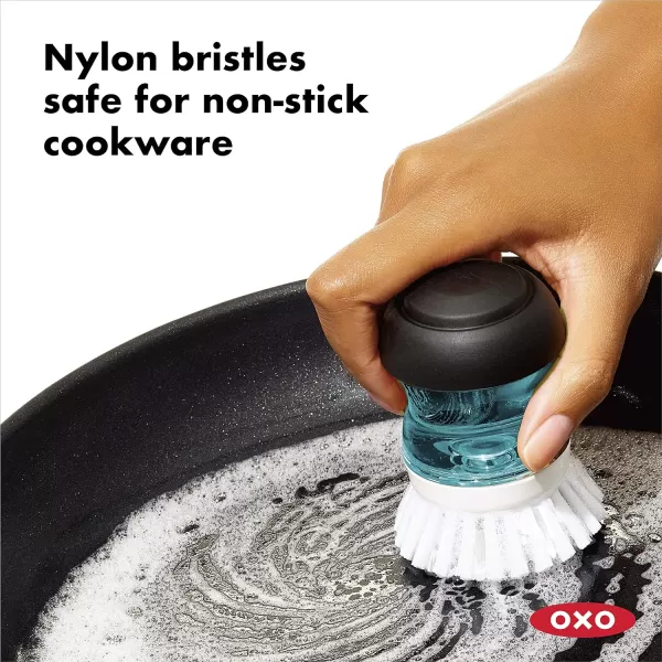 OXO Good Grips Soap Dispensing Palm Brush Storage Set