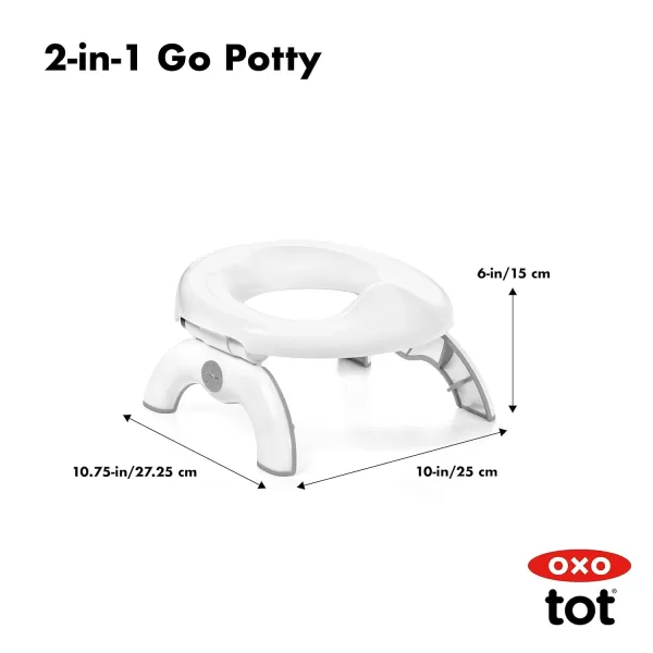 OXO Tot 2-in-1 Go Potty - Gray, 1 Count 