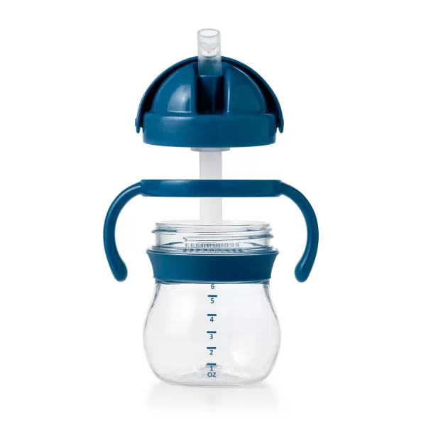 OXO Tot 6 Ounce Transitions Straw Cup with Removable Handles - Teal