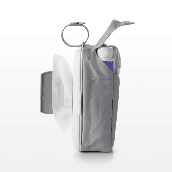 OXO Tot On-The-Go Wipes Dispenser with Diaper Pouch, Gray