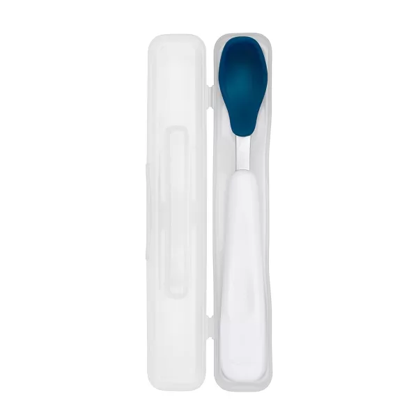 OXO Tot On-the-Go Feeding Spoon with Travel Case - Navy