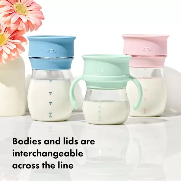 OXO Tot Transitions 360 Cup 6 oz. with Handles - Opal and Dusk - 2 Pack