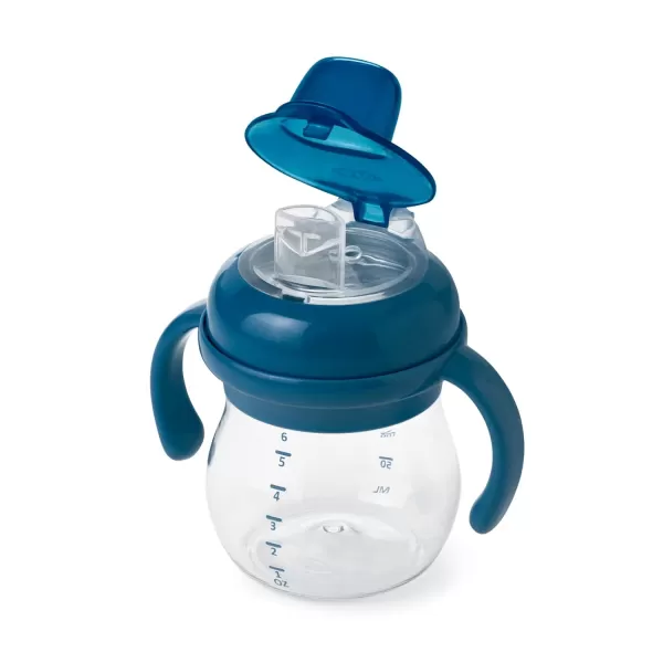 OXO Tot Transitions Soft Spout Sippy Cup with Removable Handles - 6 oz. - Blossom