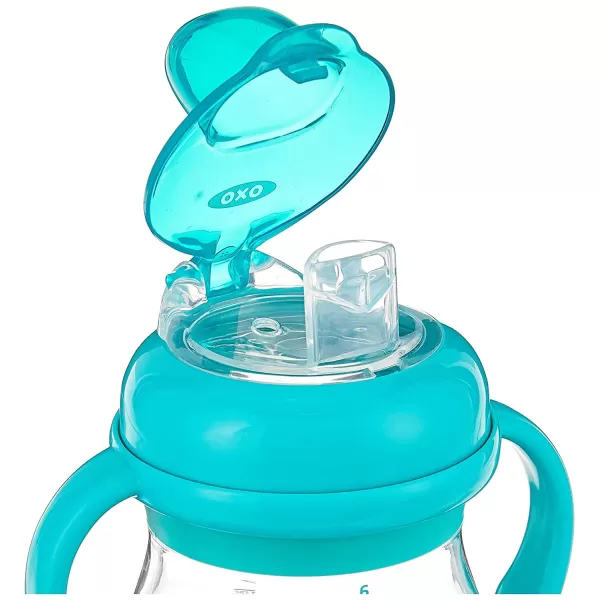 OXO Tot Transitions Soft Spout Sippy Cup with Removable Handles - 6 oz. - Blossom