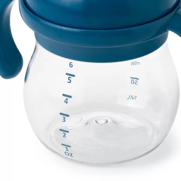 OXO Tot Transitions Soft Spout Sippy Cup with Removable Handles - 6 oz. - Blossom
