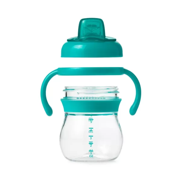 OXO Tot Transitions Soft Spout Sippy Cup with Removable Handles - 6 oz. - Blossom