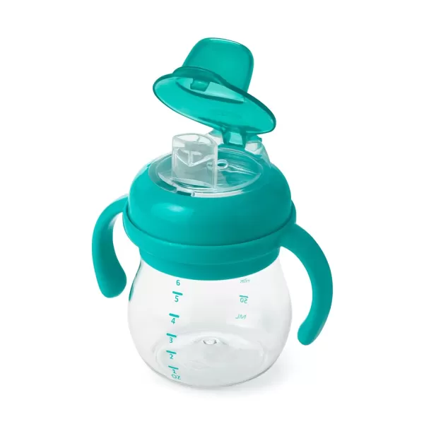 OXO Tot Transitions Soft Spout Sippy Cup with Removable Handles - 6 oz. - Blossom
