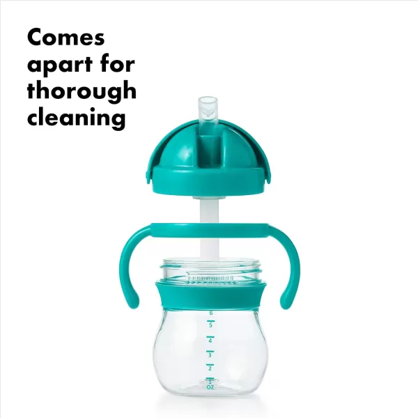 OXO Tot Transitions Straw Cup with Handles 6 oz. - Opal and Dusk - 2 Pack