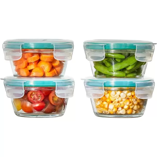 OXO Good Grips 8 Piece Prep, Serve and Store Smart Seal Glass Food Storage Set