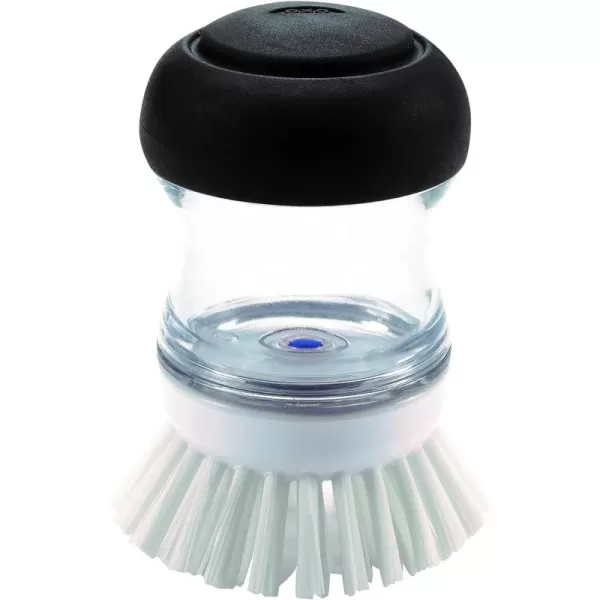 OXO Good Grips Soap Dispensing Palm Brush, Black/Clear/White