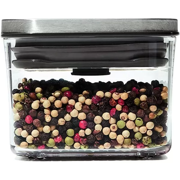 OXO Steel POP Container Big Medium Square - 4.4 Qt for Flour, Sugar and More,Grey