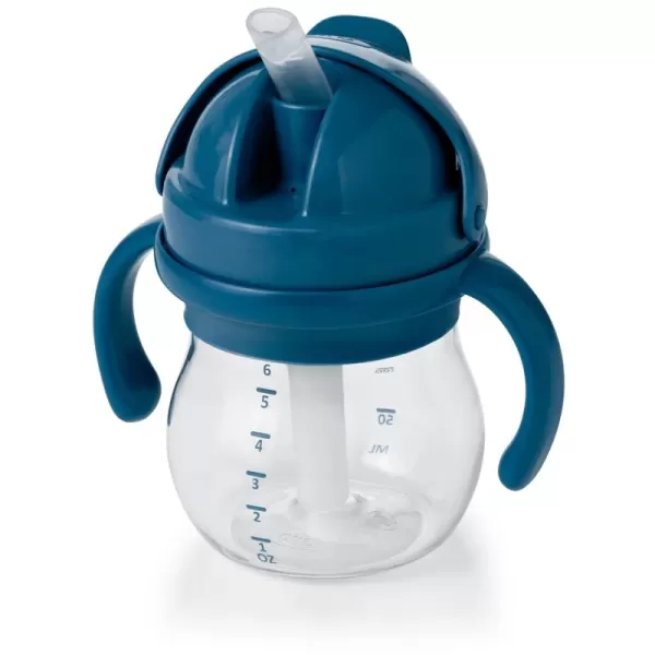 OXO Tot 6 Ounce Transitions Straw Cup with Removable Handles - Teal