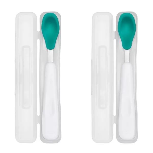 OXO Tot On-the-Go Feeding Spoon with Travel Case - Navy