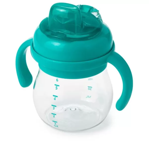 OXO Tot Transitions Soft Spout Sippy Cup with Removable Handles - 6 oz. - Blossom
