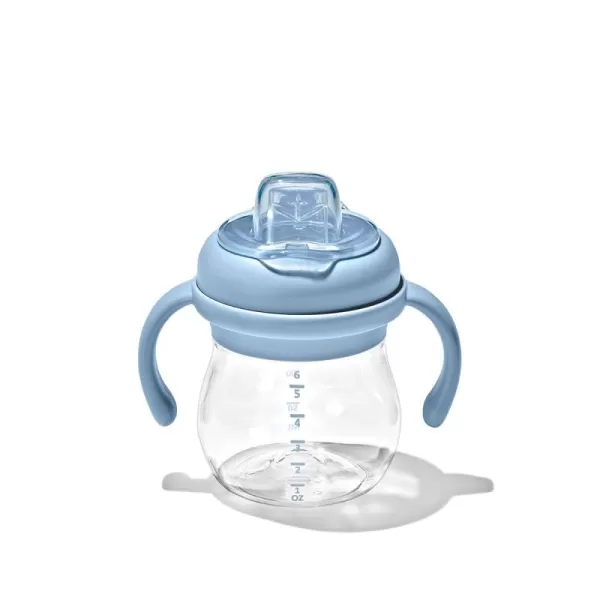 OXO Tot Transitions Soft Spout Sippy Cup with Removable Handles - 6 oz. - Blossom