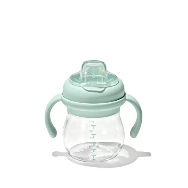 OXO Tot Transitions Soft Spout Sippy Cup with Removable Handles - 6 oz. - Blossom