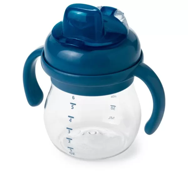 OXO Tot Transitions Soft Spout Sippy Cup with Removable Handles - 6 oz. - Blossom