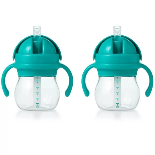 OXO Tot Transitions Straw Cup with Handles 6 oz. - Opal and Dusk - 2 Pack
