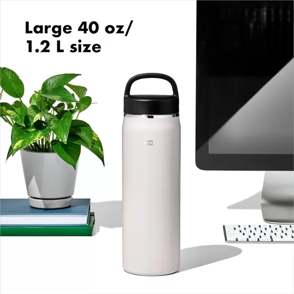 OXO 40 oz Insulated Handled Lid Water Bottle, Rose Quartz