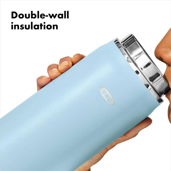 OXO 40 oz Insulated Handled Lid Water Bottle, Rose Quartz