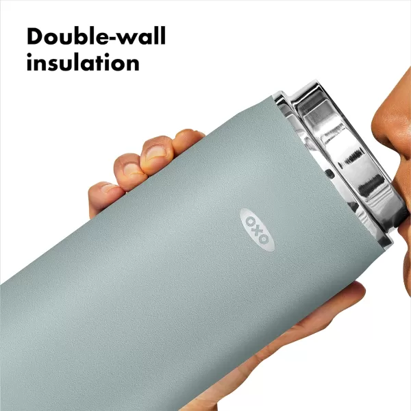 OXO 40 oz Insulated Handled Lid Water Bottle, Rose Quartz