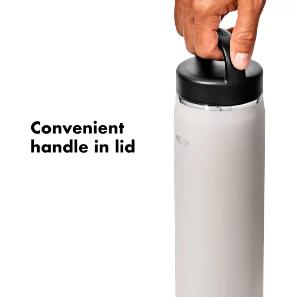 OXO 40 oz Insulated Handled Lid Water Bottle, Rose Quartz