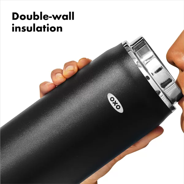 OXO 40 oz Insulated Handled Lid Water Bottle, Rose Quartz
