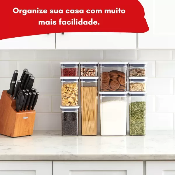 OXO Good Grips 10-Piece POP Container Set, White