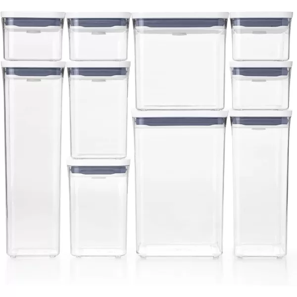 OXO Good Grips 10-Piece POP Container Set, White