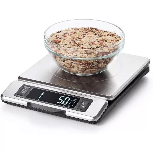 OXO Good Grips 11-Pound Stainless Steel Food Scale with Pull-Out Display