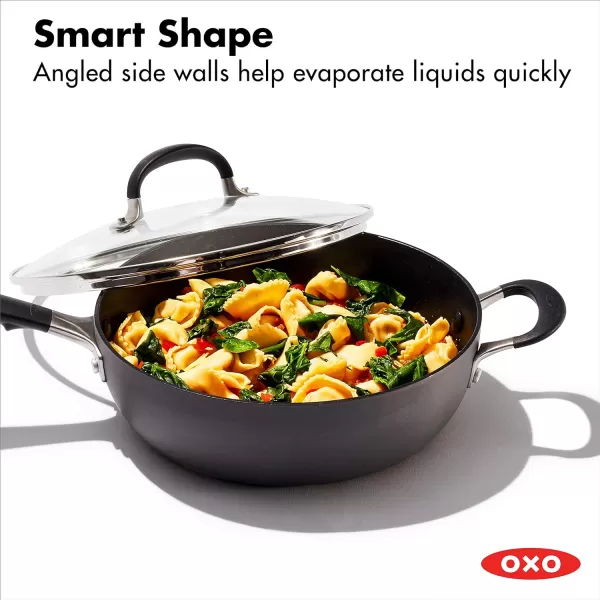 OXO Good Grips 11” Square Grill Pan, 3-Layered German Engineered Nonstick Coating, Stainless Steel Handle with Nonslip Silicone, Black