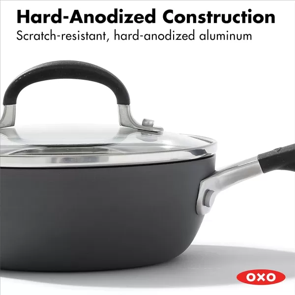 OXO Good Grips 11” Square Grill Pan, 3-Layered German Engineered Nonstick Coating, Stainless Steel Handle with Nonslip Silicone, Black