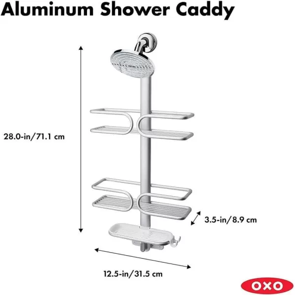 OXO Good Grips 3 Tier Aluminum Shower Caddy