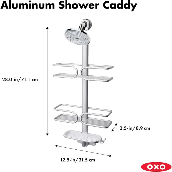 OXO Good Grips 3 Tier Aluminum Shower Caddy
