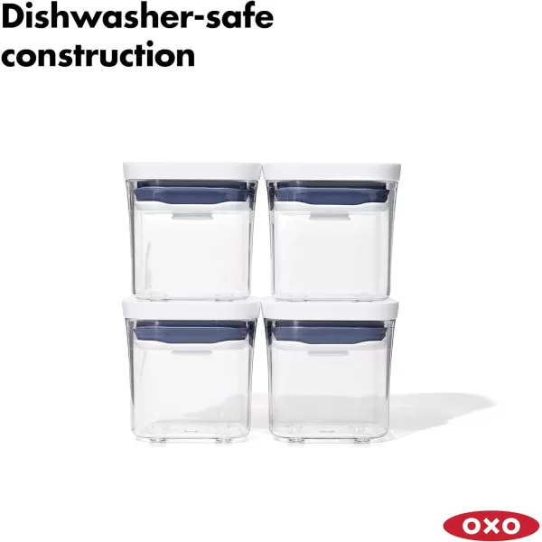 OXO Good Grips 4-Piece Mini POP Container Set, clear