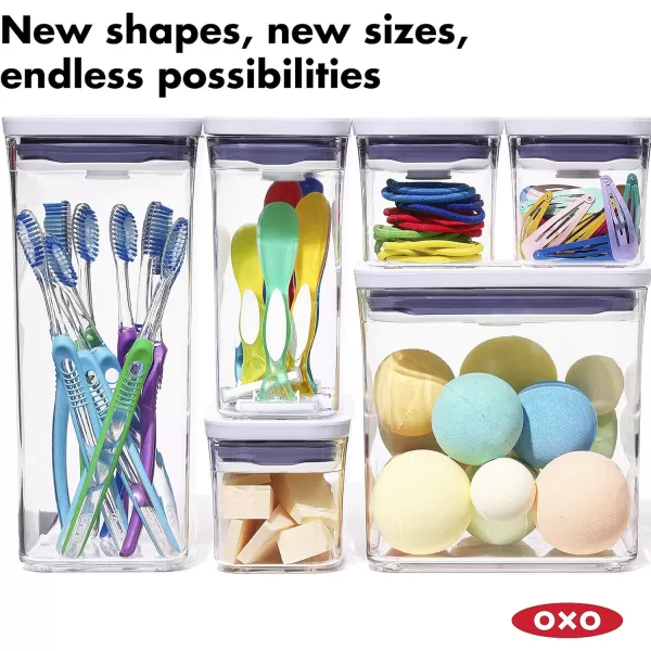 OXO Good Grips 4-Piece Mini POP Container Set, clear