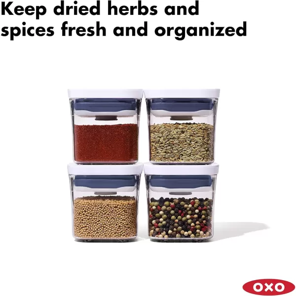 OXO Good Grips 4-Piece Mini POP Container Set, clear