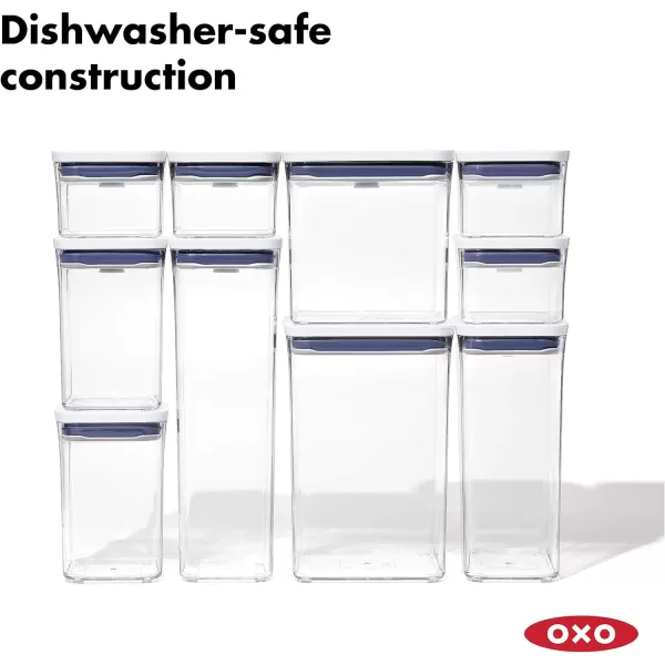 OXO Good Grips 4-Piece Mini POP Container Set, clear