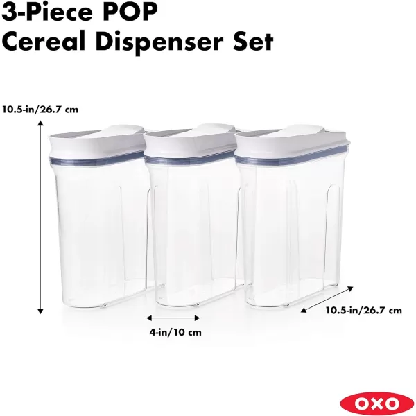OXO Good Grips Airtight POP Large Cereal Dispenser ,White