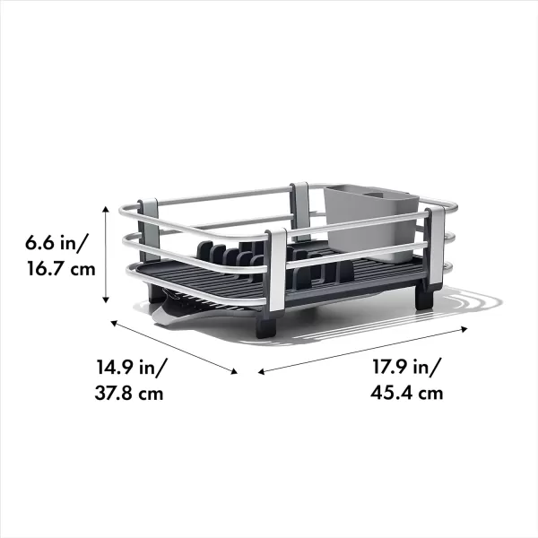 OXO Good Grips Aluminum Dish Rack, Gray