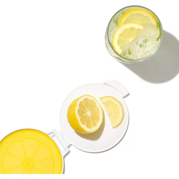 OXO Good Grips Cut &amp; Keep Reusable Silicone Produce Saver Set - Onion and Lemon