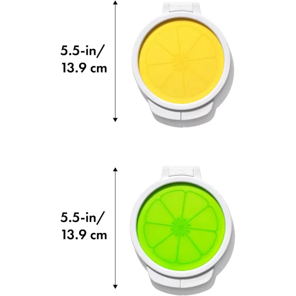 OXO Good Grips Cut &amp; Keep Reusable Silicone Produce Saver Set - Onion and Lemon