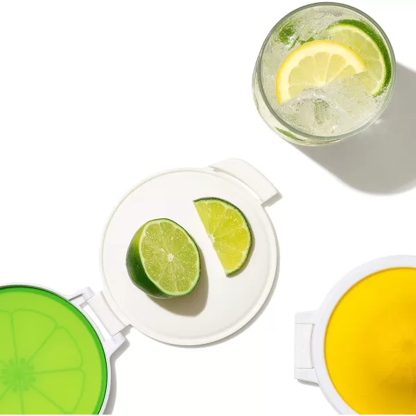 OXO Good Grips Cut &amp; Keep Reusable Silicone Produce Saver Set - Onion and Lemon