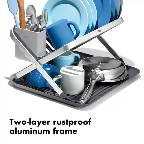 OXO Good Grips Extendable Over-The-Sink Aluminum Dish Rack