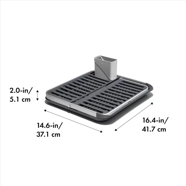OXO Good Grips Extendable Over-The-Sink Aluminum Dish Rack