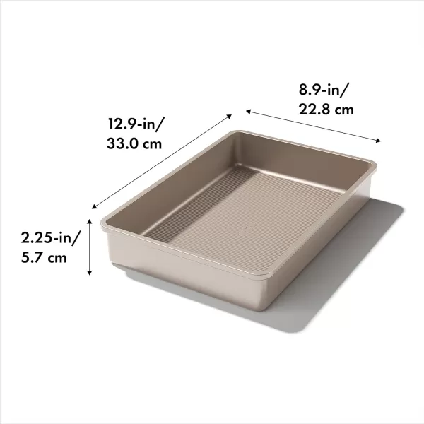 OXO Good Grips Non-Stick Pro Cake Pan Square 9 x 9 Inch, brown