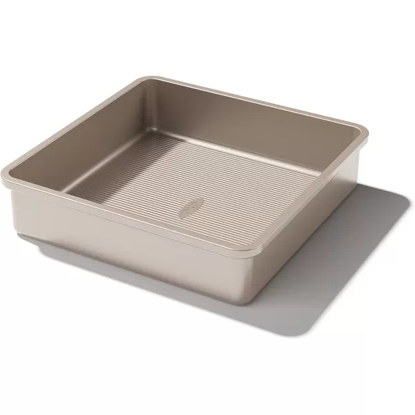 OXO Good Grips Non-Stick Pro Cake Pan Square 9 x 9 Inch, brown