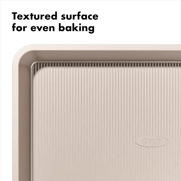 OXO Good Grips Non-Stick Pro Cake Pan Square 9 x 9 Inch, brown